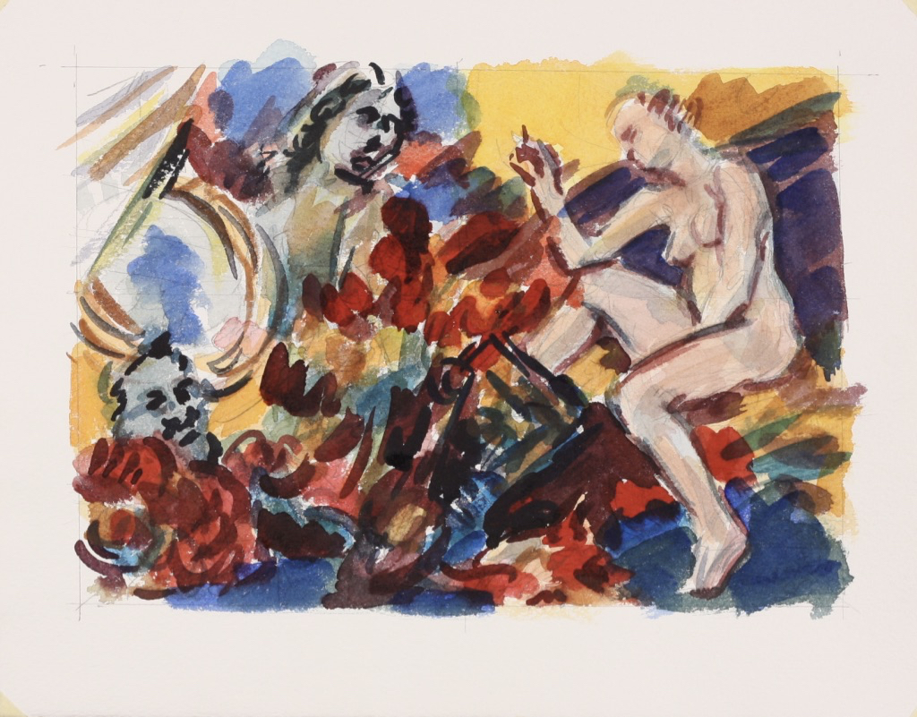 Ariadne; watercolor, 25 x 33 cm, 2010