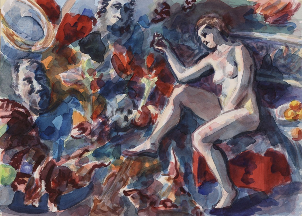 Ariadne; watercolor, 33 x 46 cm, 2010