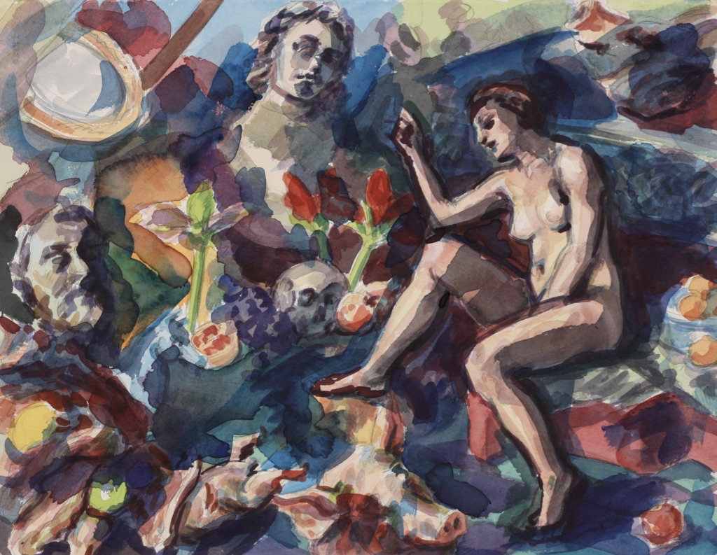 Ariadne; watercolor, 33 x 43 cm, 2010