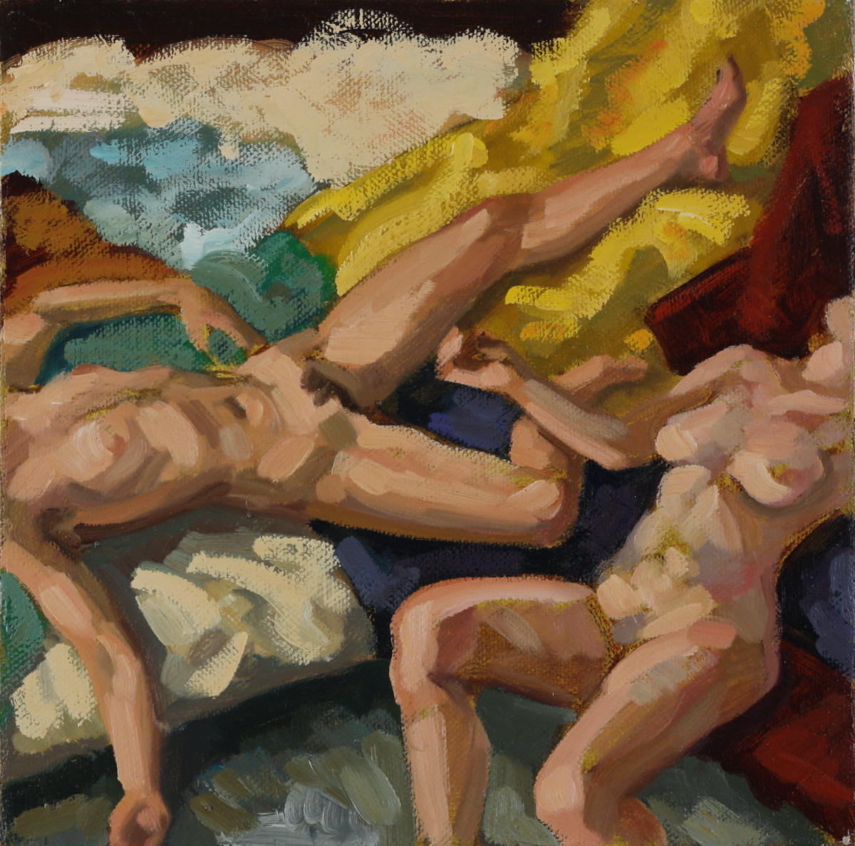 Danaë; oil on canvas, 30 x 30 cm, 2010