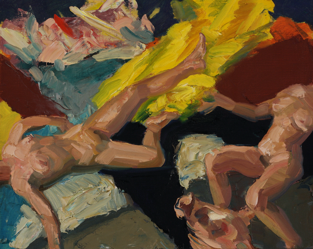 Danaë; oil on canvas, 30 x 30 cm, 2010